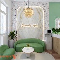 Thiết kế spa Beauty có các khu vực chức năng hiện đại